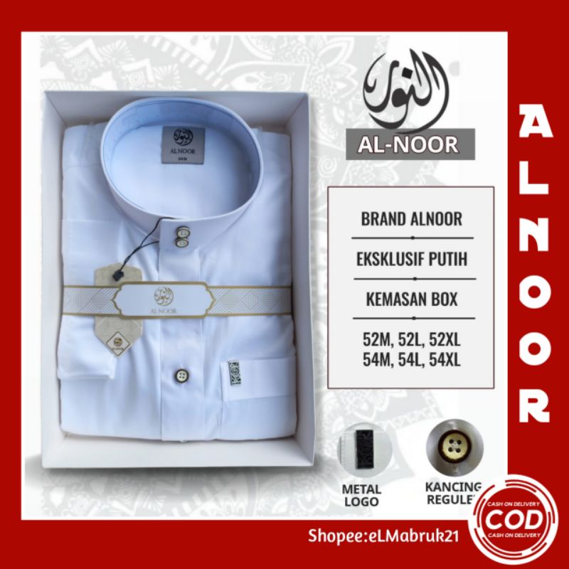 JUBAH ALNOOR POLOS PUTIH NOOR DEWASA REMAJA