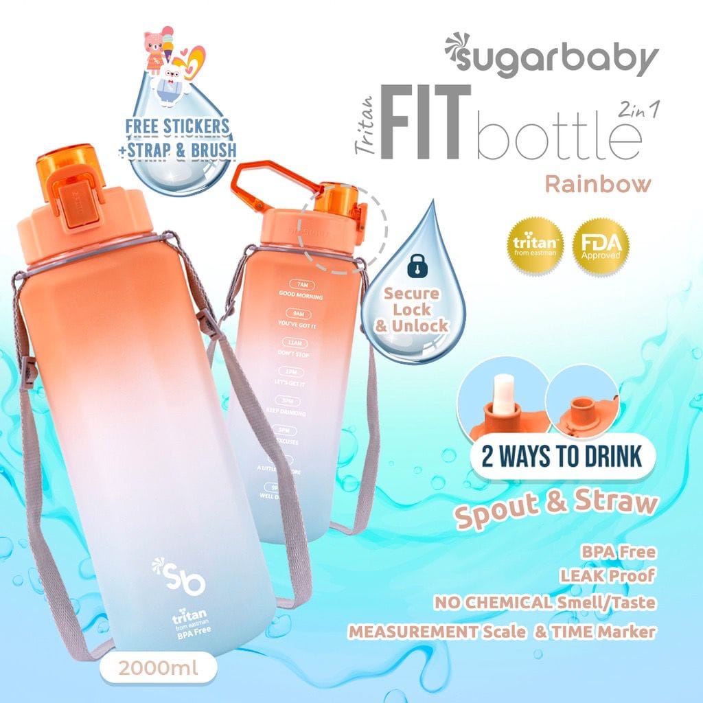 Sugarbaby Tritan Fit Bottle 2in1 2000ml - Botol minum - TRBR2000
