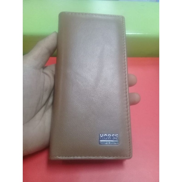 dompet kulit asli ukuran panjang tanggung