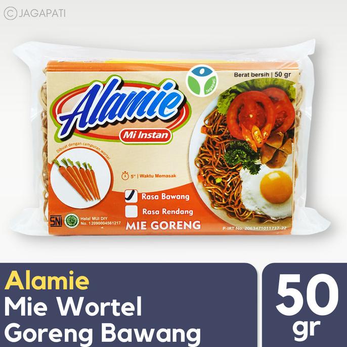 

Alamie - Mie Wortel Goreng Bawang 50gr - Mie Sehat