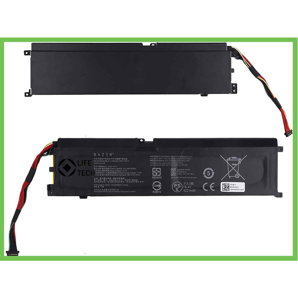 RC30-0270 Baterai Battery Gaming RAZER Boweirui Razer Blade 15 2018 Razer Blade 15 2019 Base RZ09-0300 RZ09-03006 RZ09-03009 RZ09-0270 RZ090270 15.4v 65Wh