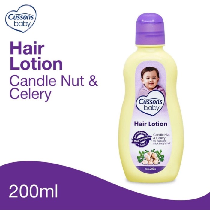 Cussons Baby Hair Lotion Candle Nut - Minyak Rambut Bayi 200 100 50 ml