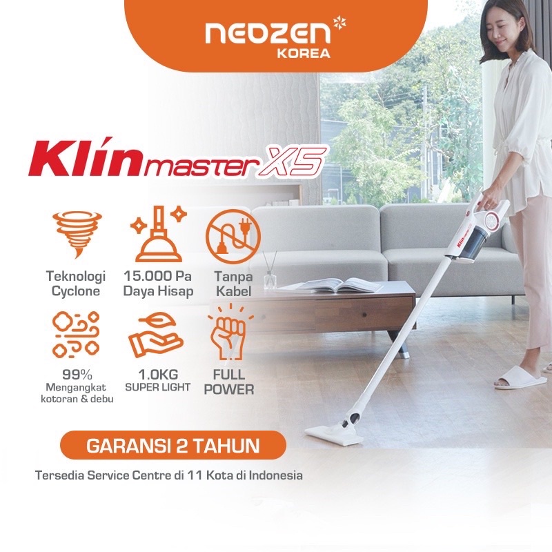 [READY] NEOZEN VACUUM / VACUM CLEANER CORDLESS KLIN MASTER X5