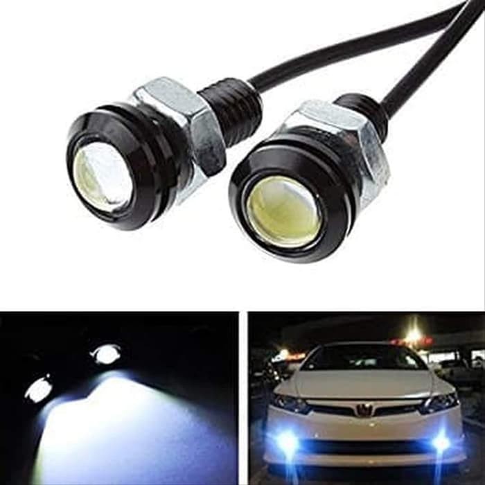 BAUT MATA ELANG EAGLE EYE 23 MM HIGH QUALITY SUPER BRIGHT / LAMP DRL LED MATA ELANG EAGLE EYE 12V 23 MM LAMPU DEKORASI MOBIL MOTOR