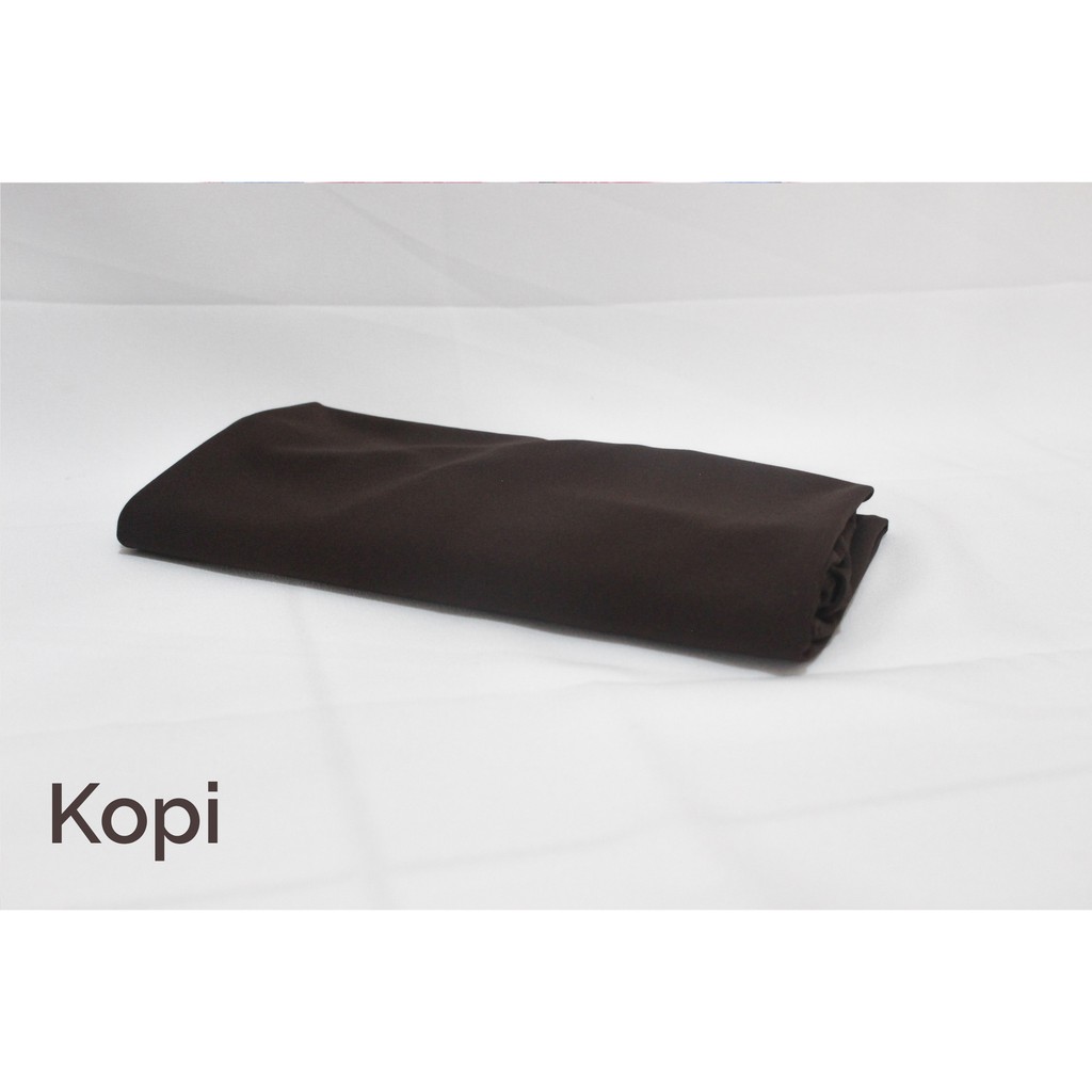 Hijab Sport Kerudung Olahraga Volly Sehari-hari Bahan Jersey-Kopi (Coklat Tua)