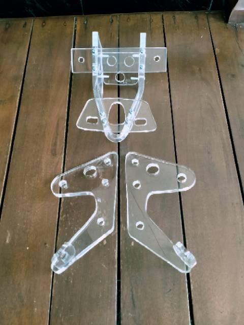 dudukan lampu depan belakang rxking akrilik braket lampu akrilik rxking
