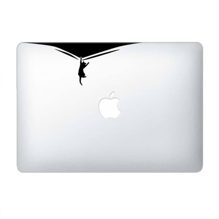 

TERMURAH / Tokomonster Decal Sticker Cat Hanging Cat Falling Macbook Pro & Air