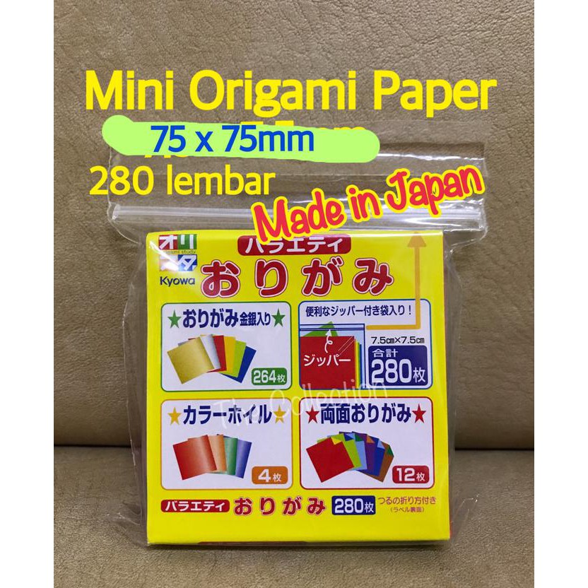 

Promo Murah !!! ATK0528OR 75x75mm Japan 280 lembar Mini Kertas Origami Paper 130988 Terbaru