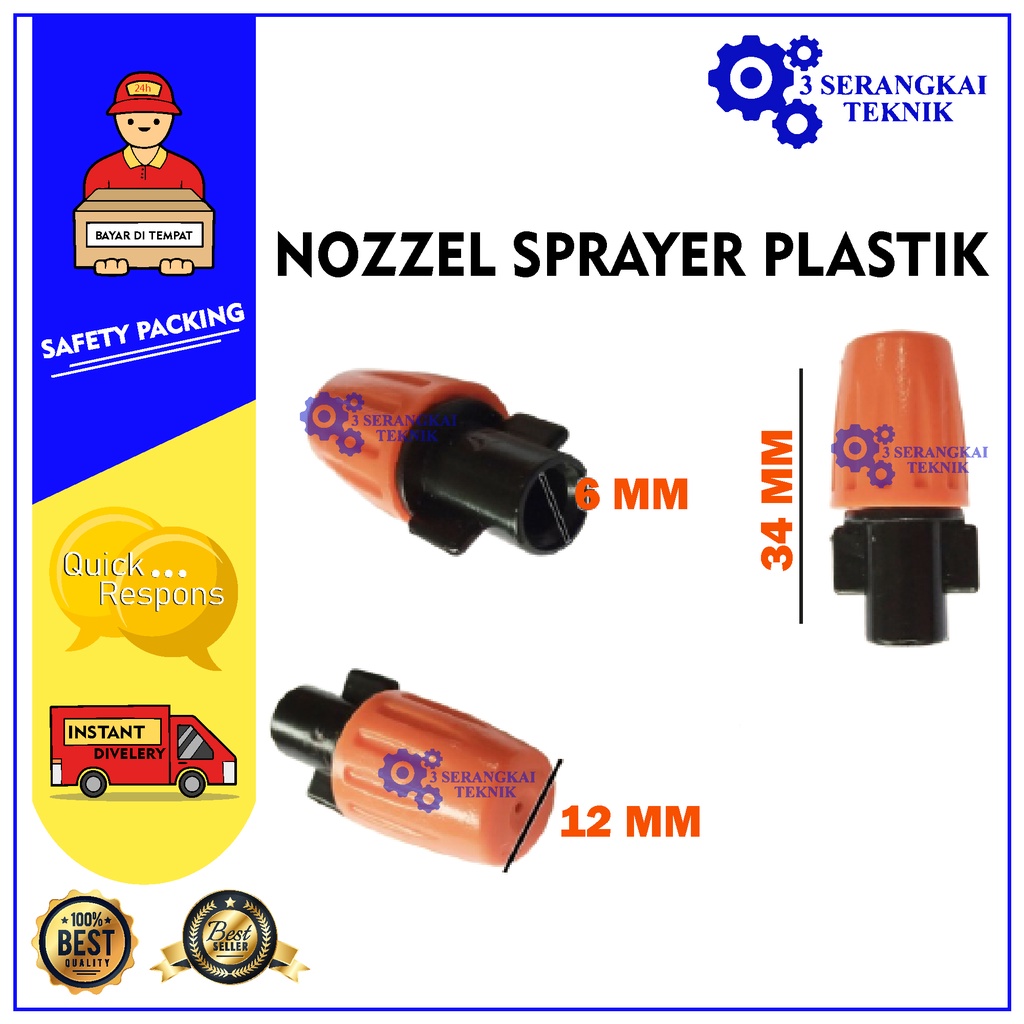 NOZEL / NOZZLE KABUT / MISTING / MIST PLASTIK HIDROPONIK / GREEN HOUSE