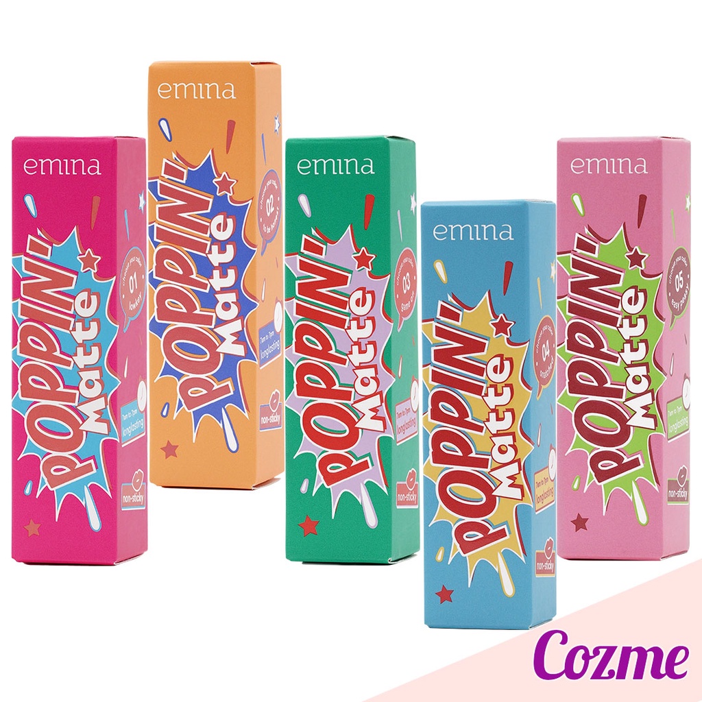 EMINA POPPIN MATTE Lip Cream Longlasting 4.5gr