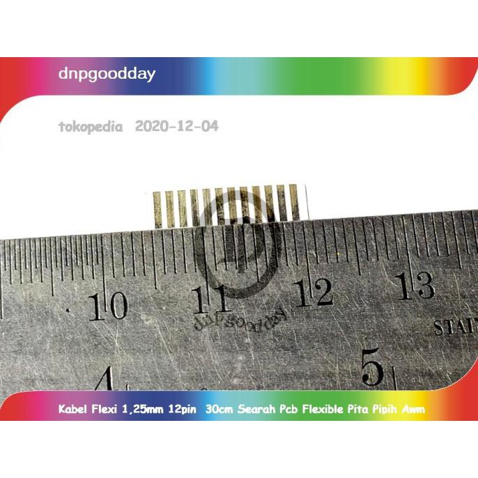 

Kabel Flexi 1,25Mm 12Pin 30Cm Searah Pcb Flexible Pita Pipih Awm Dnpgood11 Diminati Banget