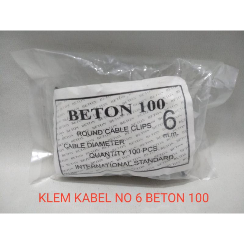 KLEM KABEL NO 6 BETON 100