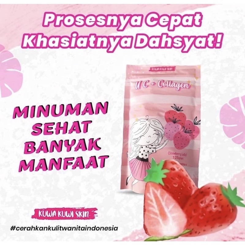 (READY) UC COLLAGEN SUSU PEMUTIH BADAN 125gr kuwa kuwi skin (BPOM) collagen pemutih badan/serbuk col