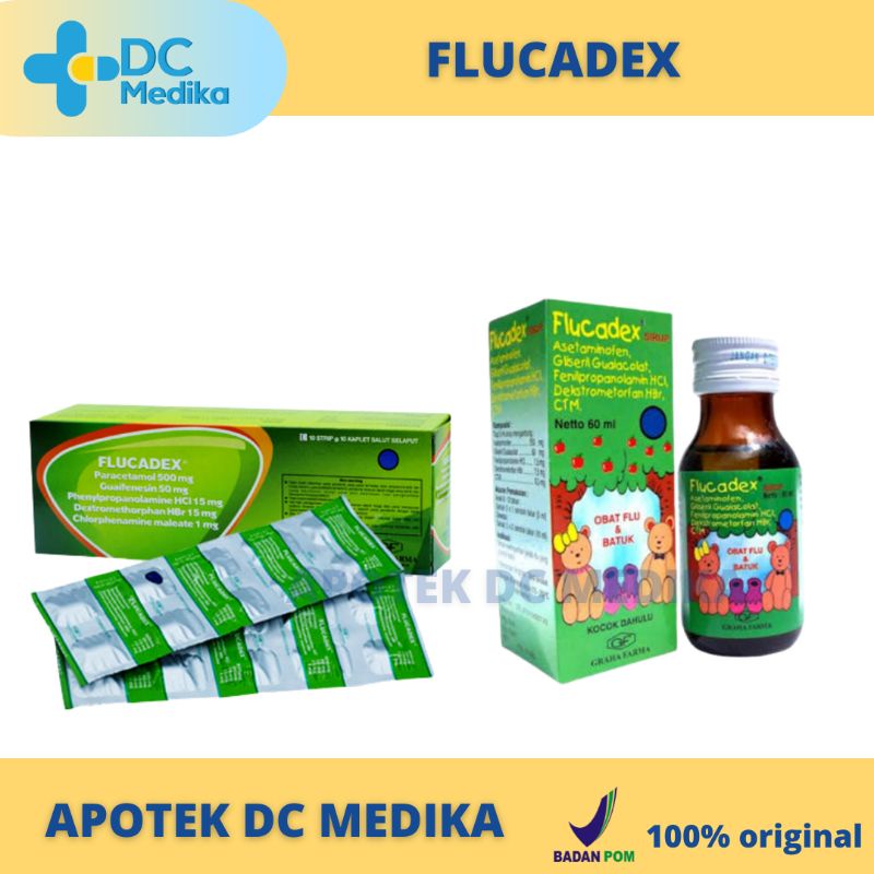 FLUCADEX / TABLET / SIRUP / OBAT FLU / BATUK / DEMAM