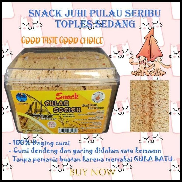 

Makanan Ringan Juhi Snack Juhi Pulau Seribu Toples Sedang Cemilan Cumi
