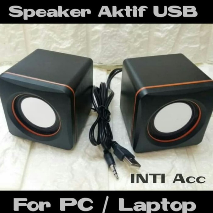 Speaker Aktif Portable Mini USB PC / Komputer - Hitam(F9O2) Murah Speaker Jbl Speaker Bluetooth Jbl 