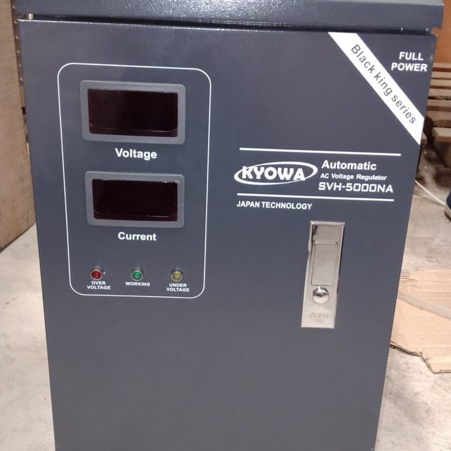 Stabilizer Kyowa 5000W SVH-5000NA 5KVA 5KWH Digital Voltage Made In Japan