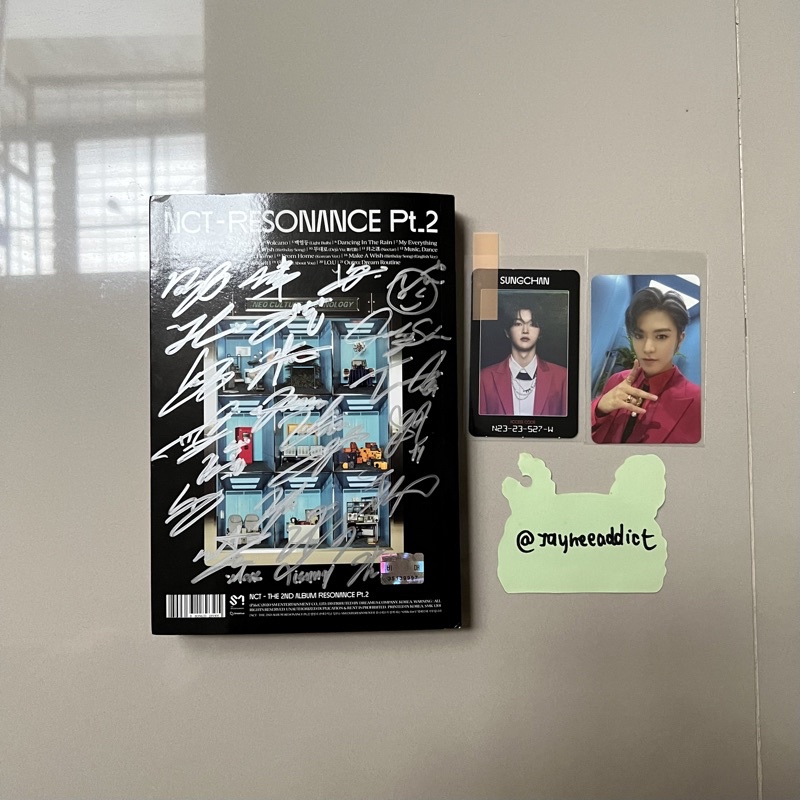 nct resonance pt 2 signed album fullset unsealed sealed arrival departure jaehyun taeyong mark lucas