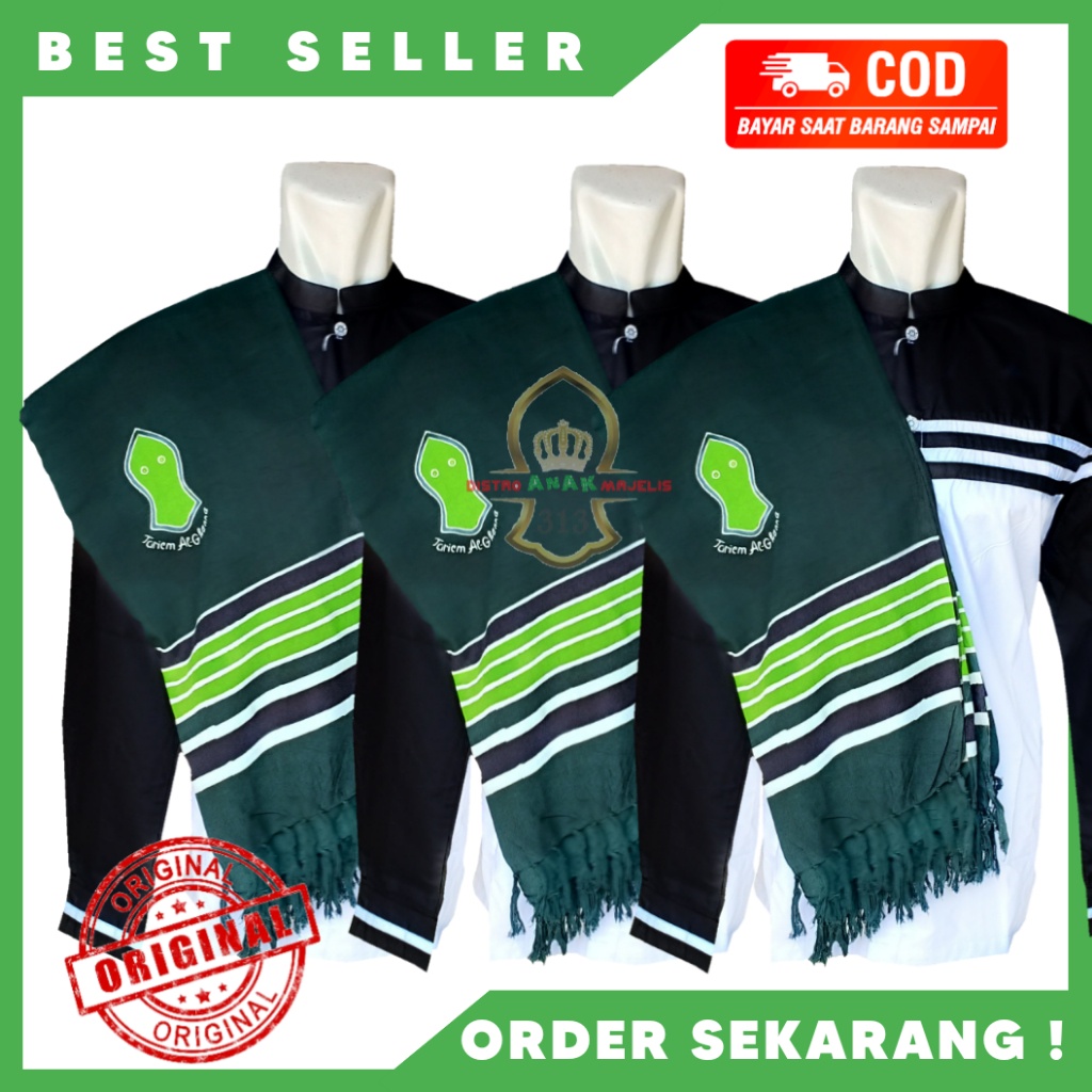 Surban Rida Solo Hijau Tua GRATIS ONGKIR / Sorban Rida Solo BEST SELLER / Sorban Majelis Habib Syech