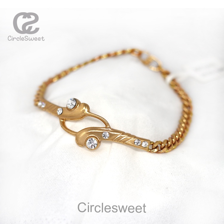 Eka Swasa Gelang Tangan Rantai Warna Emas  - SGT0410