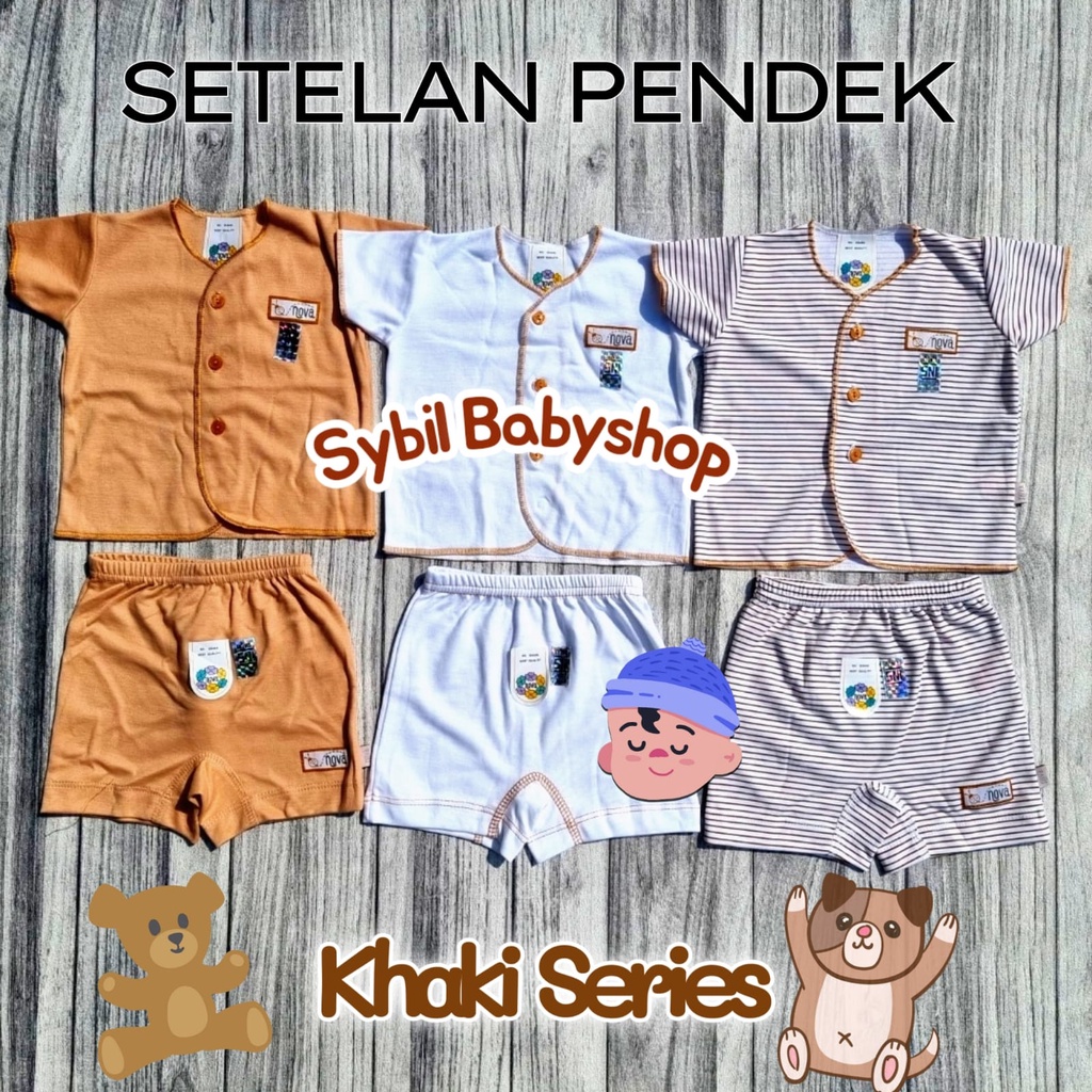 NOVA 3 PCS BAJU KODOK SERIES KHAKI