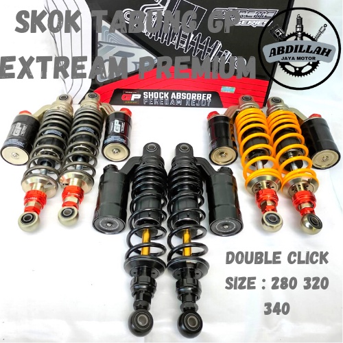 Shock Tabung RIDE IT GP EXTRIME Copy KTC PREMIUM DOUBLE KLIK 340 320 Shockbreaker RX KING SUPRA X CB