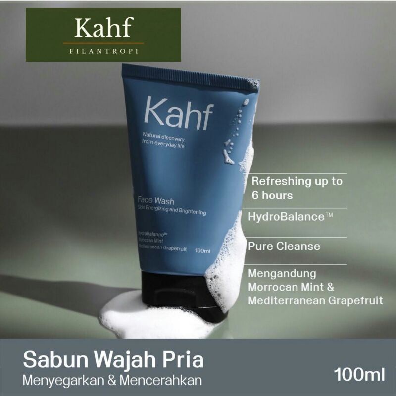 KAHF Face Wash Skin Energizing &amp; Brigtening(Sabun Muka Pria)