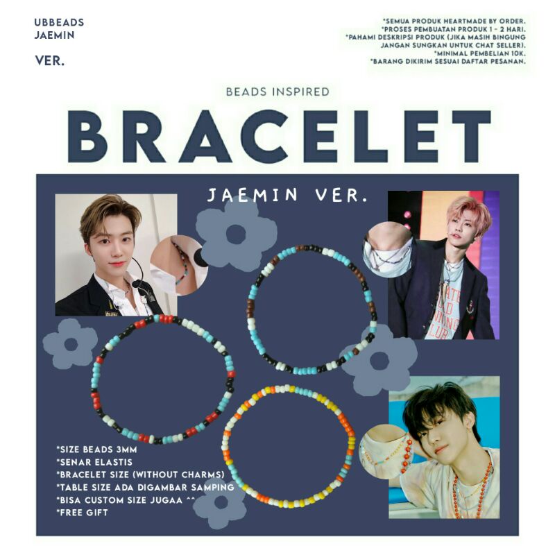 Jual [BACA DESKRIPSI] PRE ORDER Jaemin Bracelet Project Farisa Gardenia