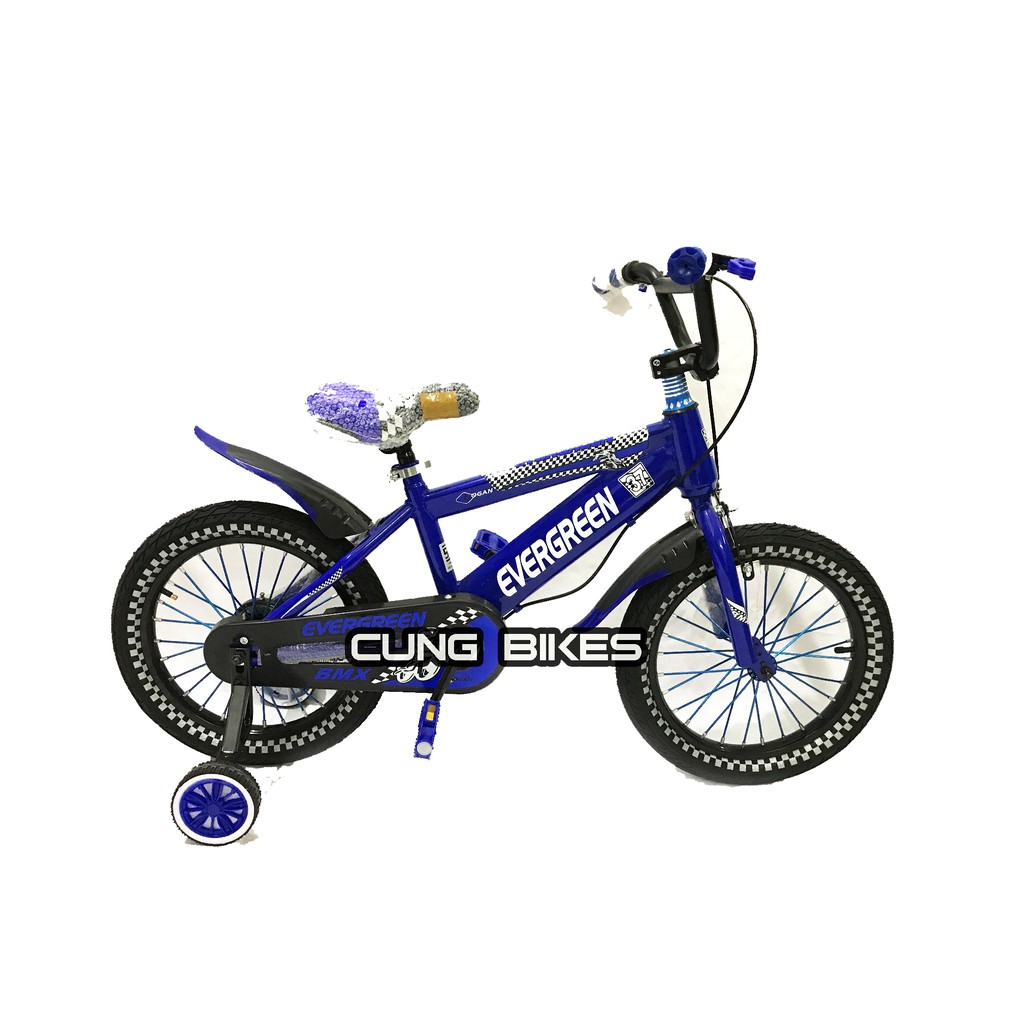  Sepeda  anak BMX  16 Evergreen Logan stang  oversize Shopee 