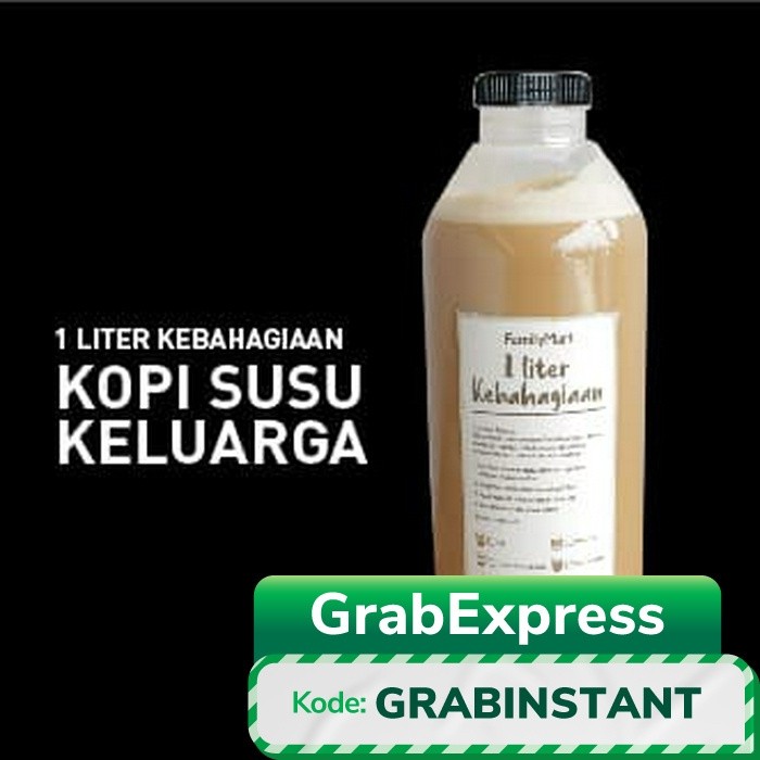 

PROMO Kopi Susu SeKeluarga (KSK) 1 Liter (GOJEK or GRAB only) - FamilyMart