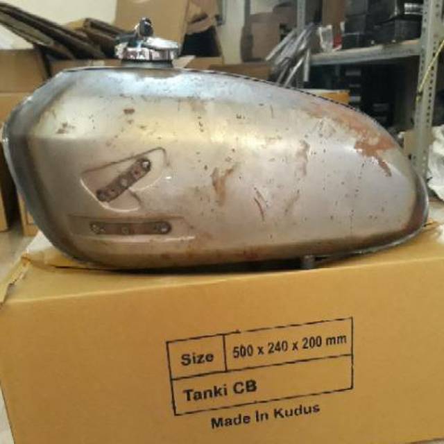 Tangki cb glatik press set emblem dan tutup tangki