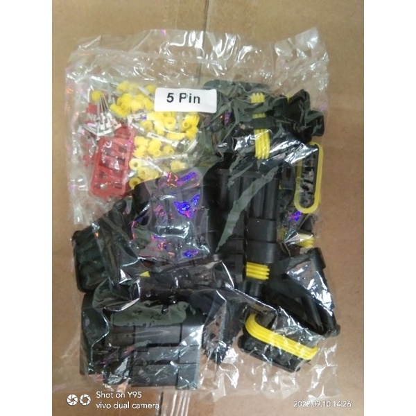 Soket Kabel 5pin Waterproof jual per/10sett Anti Air