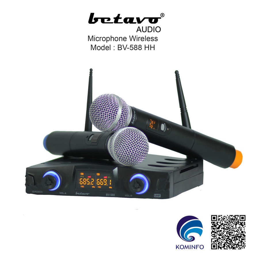 MIC WIRELESS BETAVO BV 588 HH PROFESSIONAL MICROPHONE