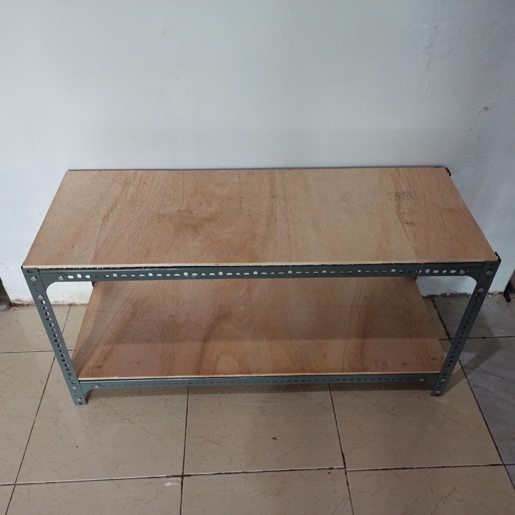 Rak Besi Siku Lubang Ukuran P115 L50 (cm) 2 Susun / Tingkat