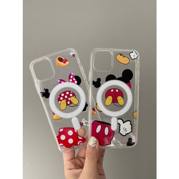 CASE MAGSAFE IP 12 PROMAX 12 PRO 12 6.1inch 12 MINI 11 PROMAX 11 PRO 11 XSMAX XR XS X TRANSPARAN-MAGSAFE DISNEY