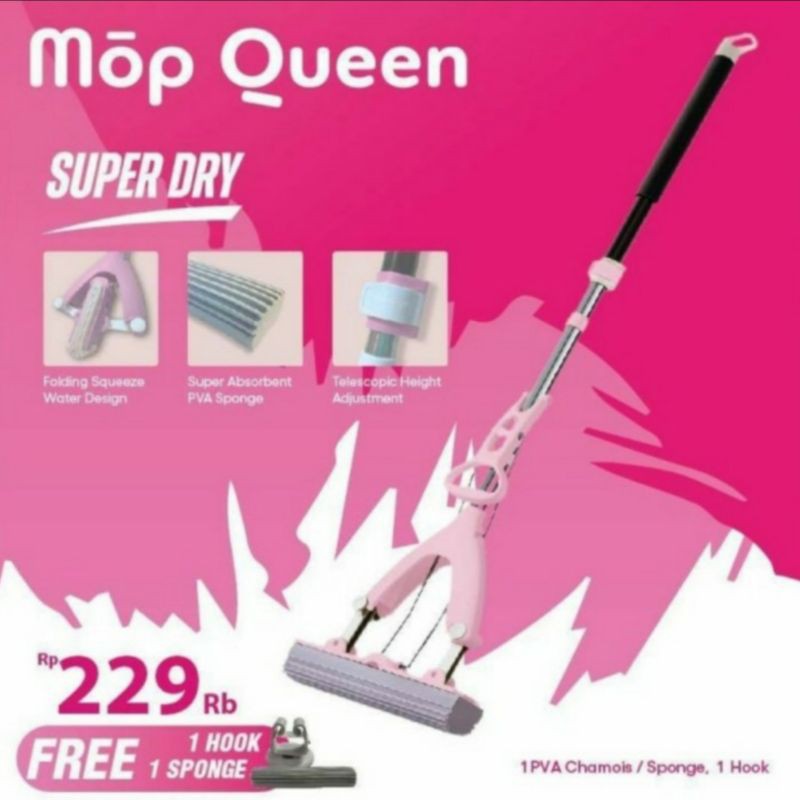 MopQueen Mop Queen Duo Pel Lantai Stein Steincookware Sponge Chamois