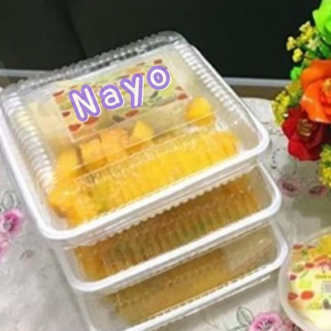 PROMO Bento mika putih polos/ Lunch box mika/ Food container/ Box bento MURAH