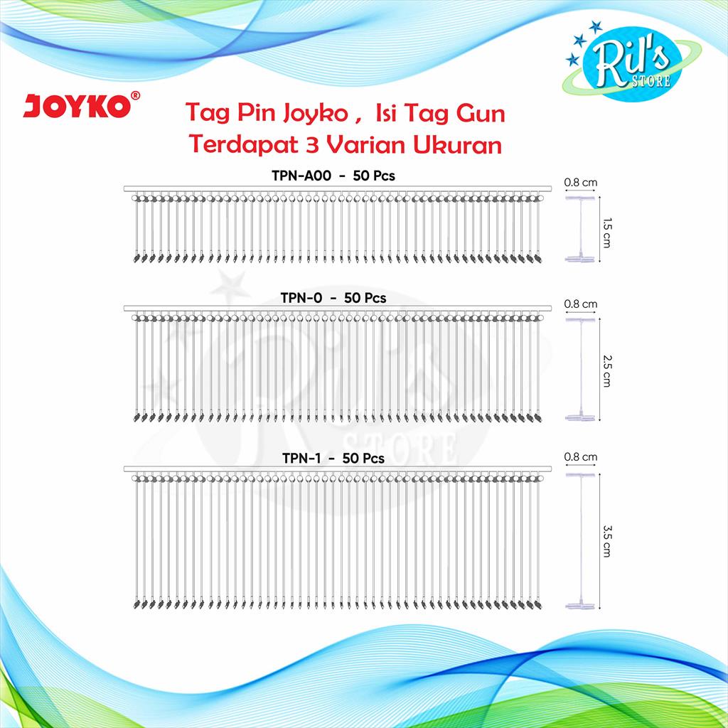 

Tag Pin Joyko TPN 0 / Isi Tag / Gun TG 600 / Top Pin 15mm 25mm 35mm