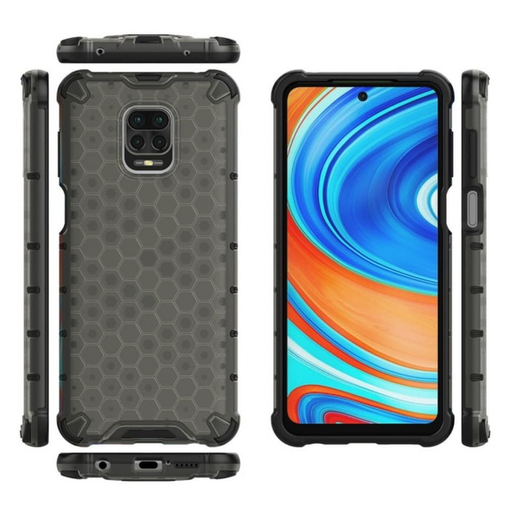 Rugged Armor Honeycomb Xiaomi Redmi note 9 Pro Case casing Cover