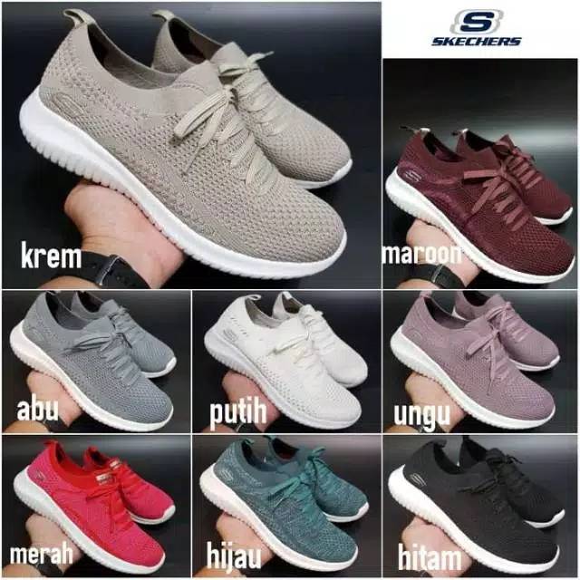 Skechers / Skechers wanita ultra flex statement woman + lengkap box