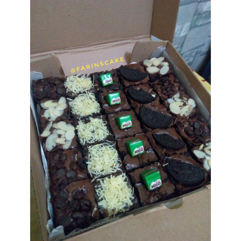 

Fudgy Brownies Sekat uk 20×20