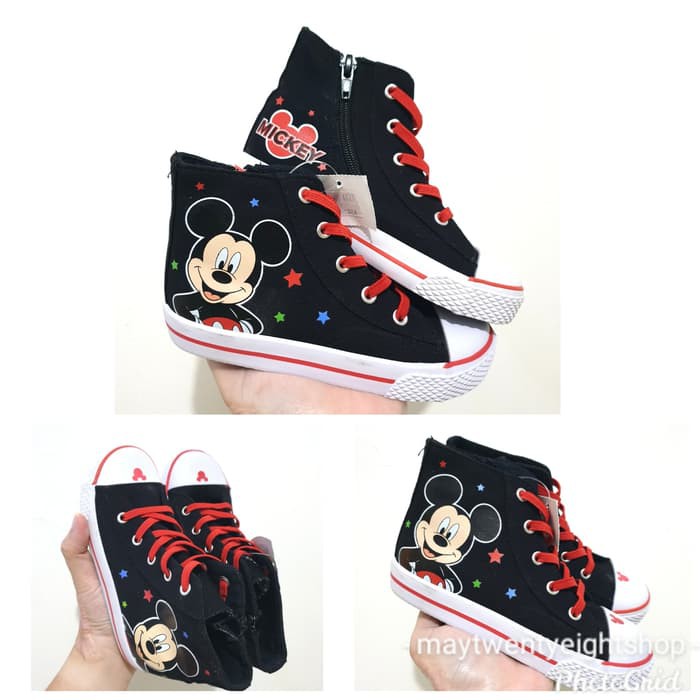 Sepatu Sneakers Kets Anak Perempuan Mickey Mouse Ori