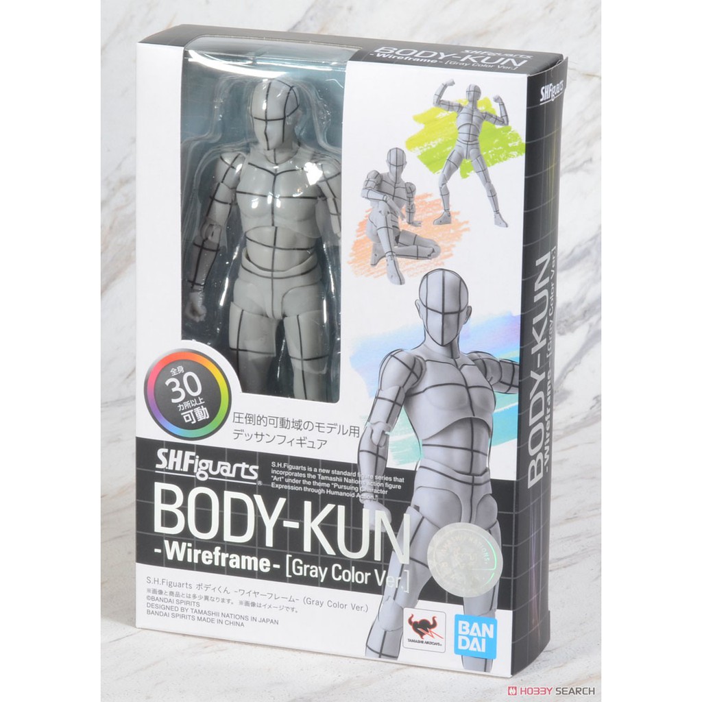 SHF Body Kun Wireframe Gray CLR Ver 61112 / Koleksi / Figure / Collectible / Figure / Mainan