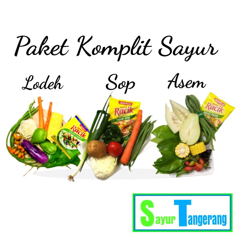 Jual Paket Sayuran Segar Sayur Asem Sop Lodeh Lengkap Dengan Bumbu Racik Shopee Indonesia 