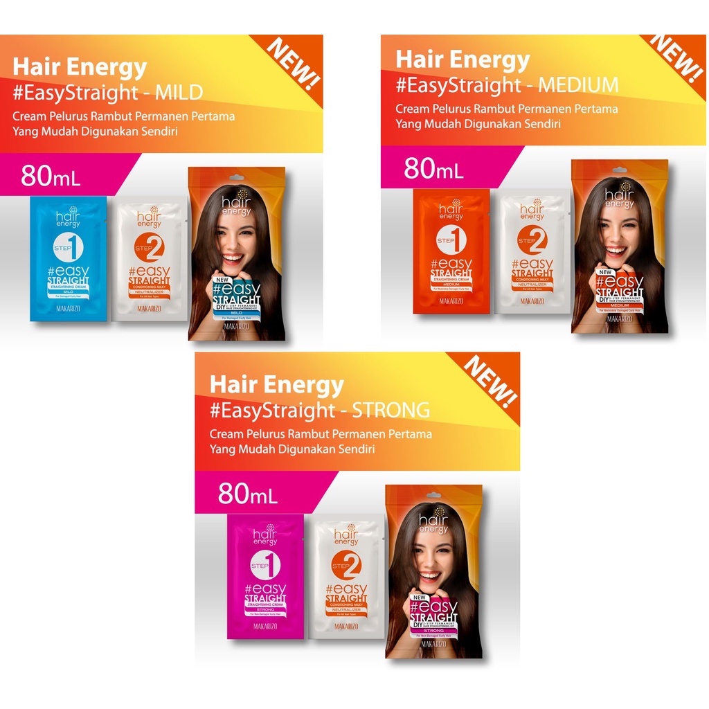 Jual MAKARIZO Hair Energy Easy Straight DIY 2Step Permanent Hair