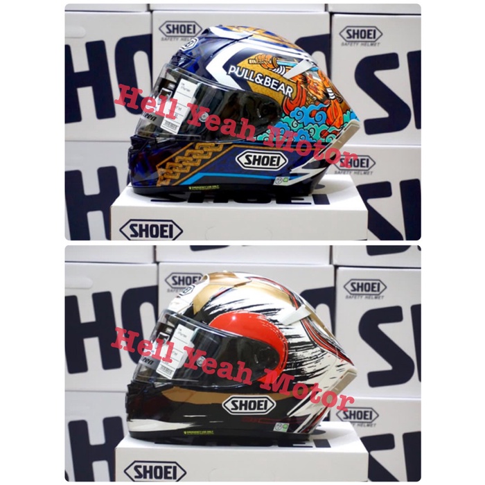Shoei X14 Motegi 2 3 Edition Shoei x14 Clone 1:1 BONUS Sarung Kepala