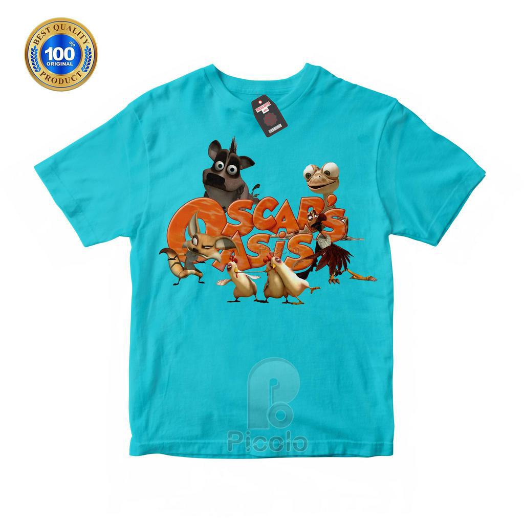 (FREE NAMA) BAJU KAOS ATASAN ANAK MOTIF KARTUN OSCAR OASIS UNISEX Bahan COTTUN