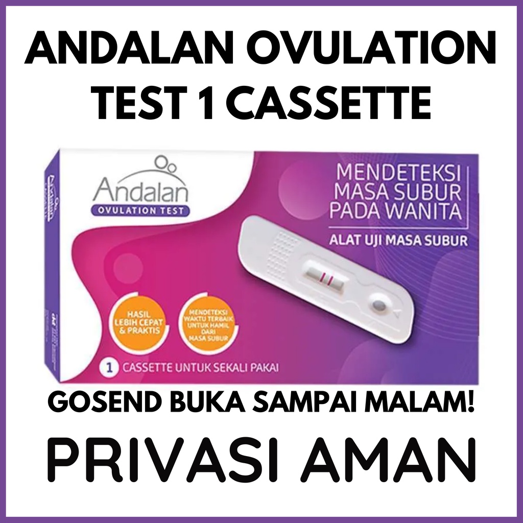 Andalan Ovulation Test Kit 1 Cassette Uji Masa Subur Wanita Akurat