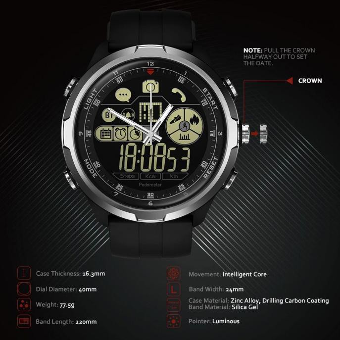 waterproof hybrid smartwatch