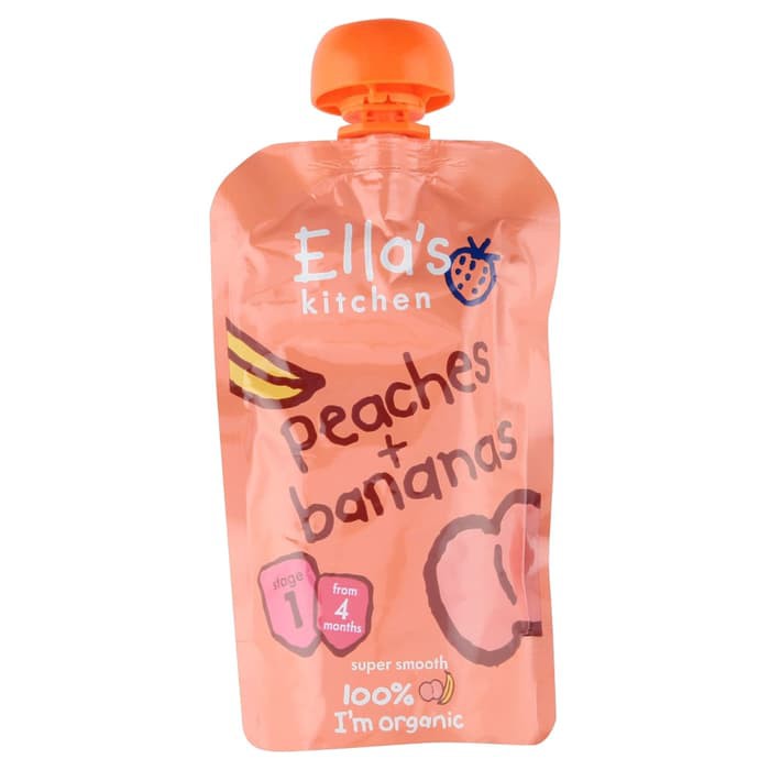 

#HANDCARRY Ella's Kitchen Organic Peaches and Bananas 120g - UFOHCR3181